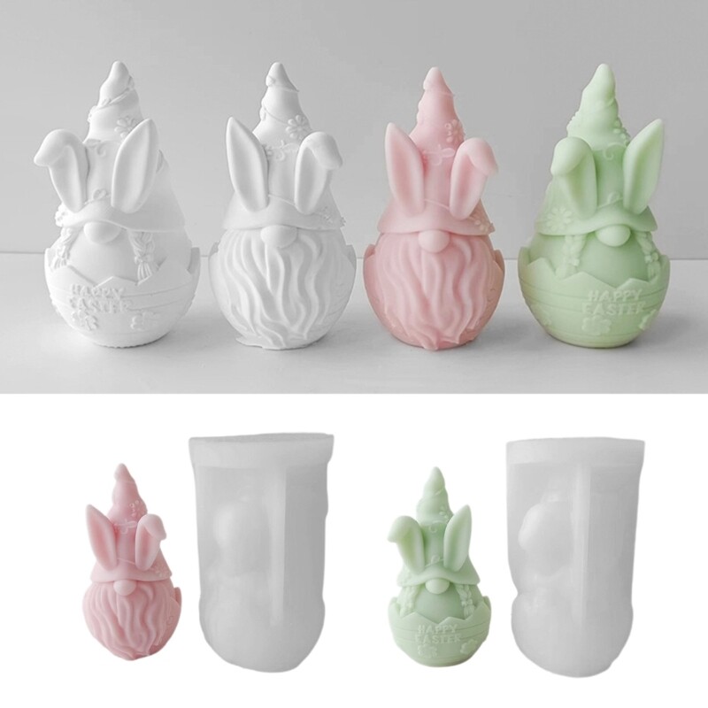 Faceless Dwarf Shaped Epoxy Resin Mold Non-stick Scented Silicone Mold