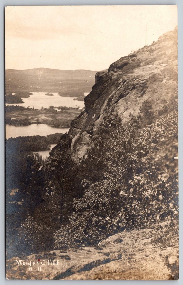 RPPC Maiden Cliff Camden Maine Scenic View Landscape Vintage Postcard C417
