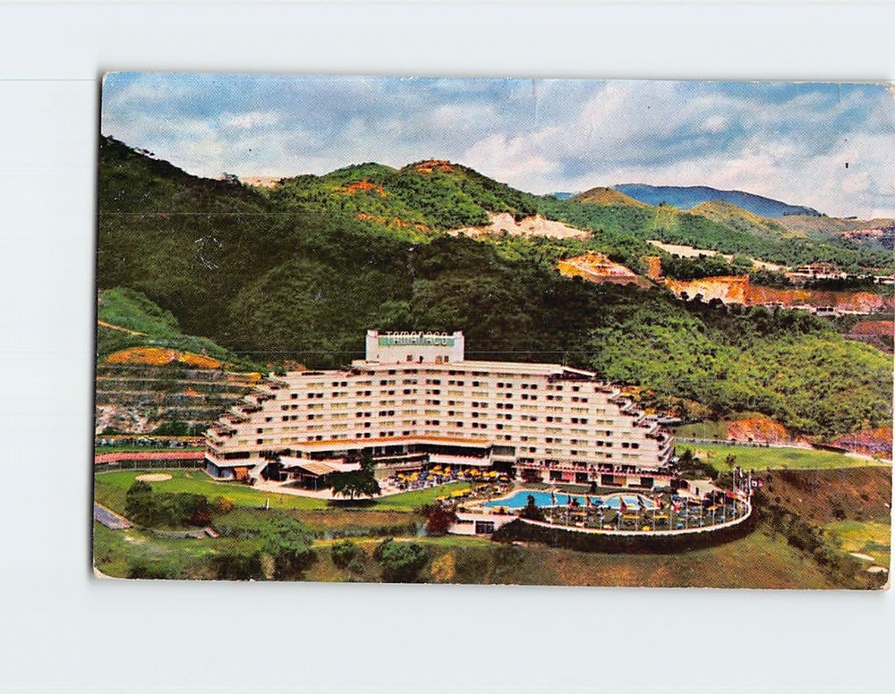 Postcard Aerial View of Hotel Tamanaco Caracas Venezuela