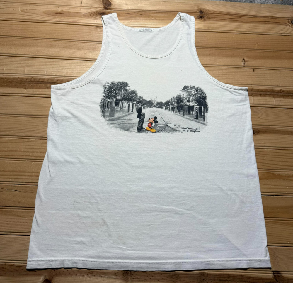 Vintage 90s Disney Magic Kingdom Main Street USA Souvenir Tank Top - Size XL