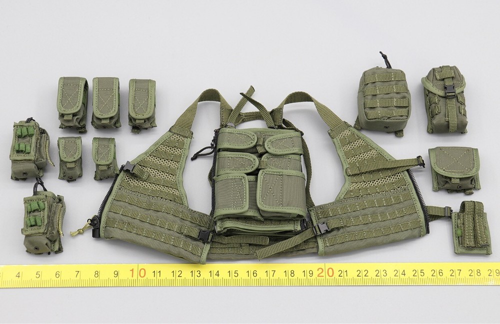 Vest & Pouches for DAMTOYS 78091 1st SFOD-D CAG 1:6 Scale Action Figure 12''