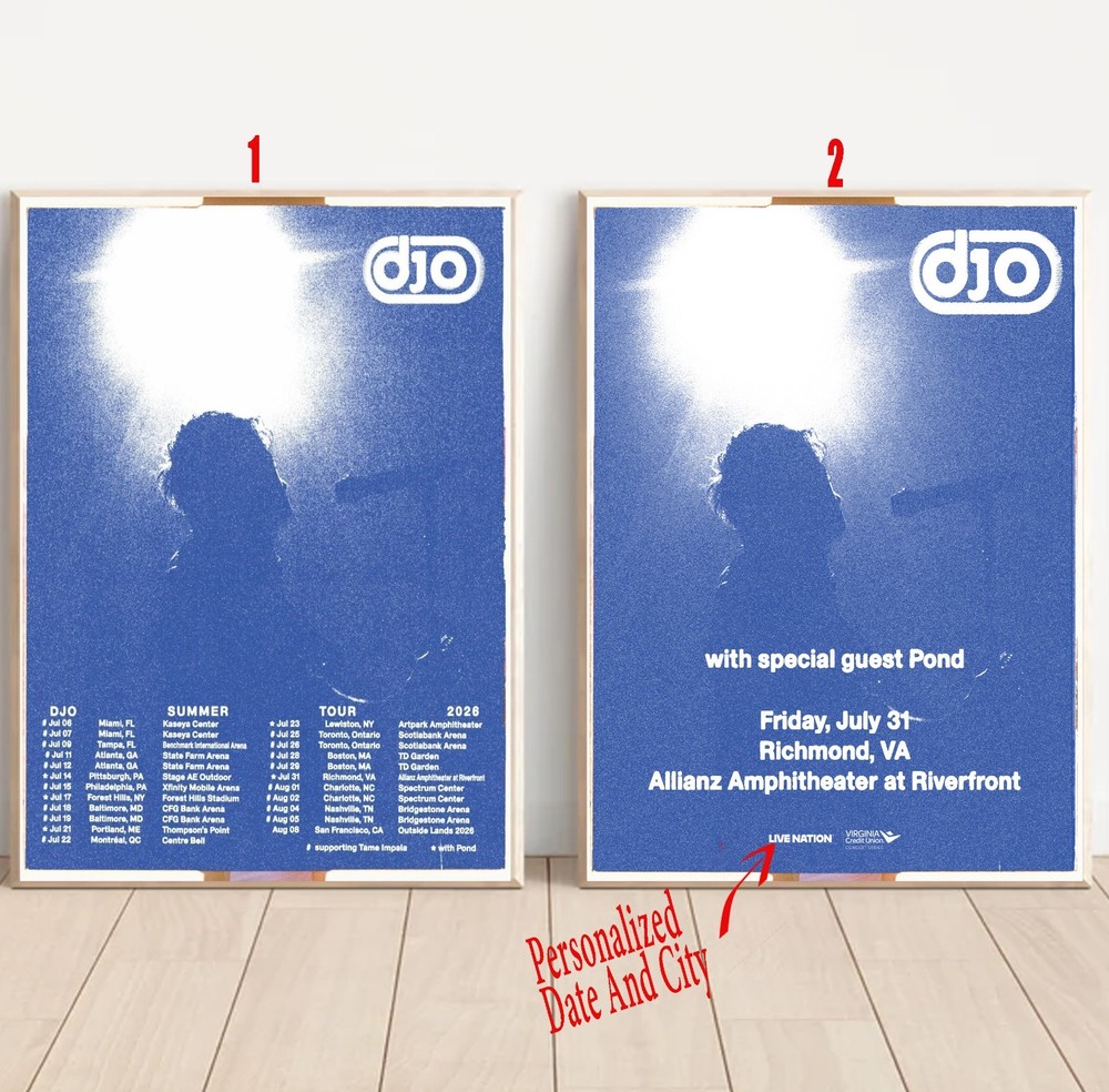 Custom Djo Announces Summer US Headlining Tour 2026 Poster
