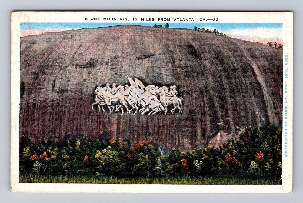 Atlanta GA-Georgia Stone Mountain Near Atlanta Vintage Postcard