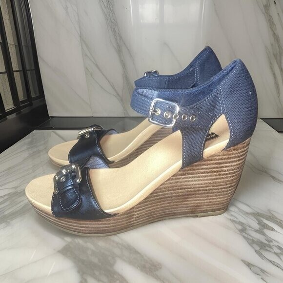 Dr. Scholl's Wedge Sandals Ankle Strap Size 8M
