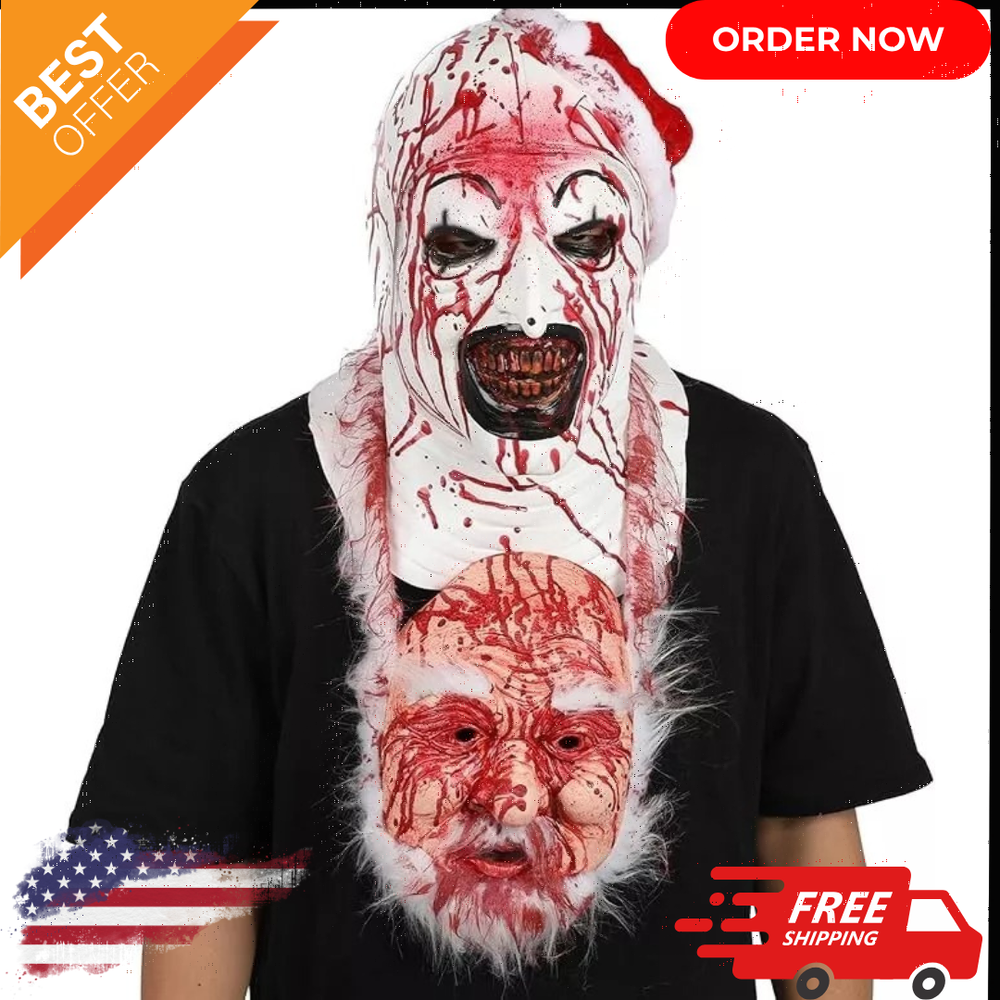 Art The Clown Mask Terrifier Mask Clown Accessories Scary Killer Role Play Headg