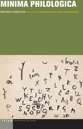 Minima Philologica by Werner Hamacher: Used
