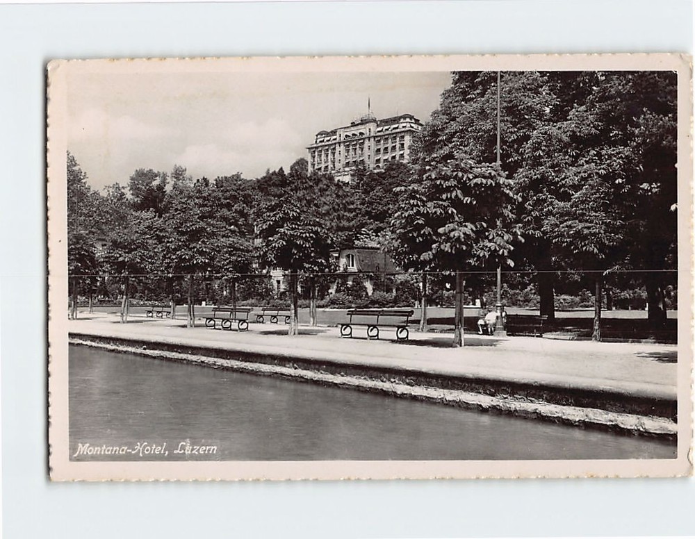 Postcard Montana Hotel in Lucerne Switzerland