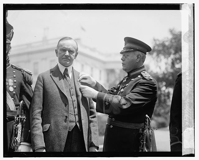 Washington DC Calvin Coolidge Ancient Honorable Artillery Co 1924 Ceremony