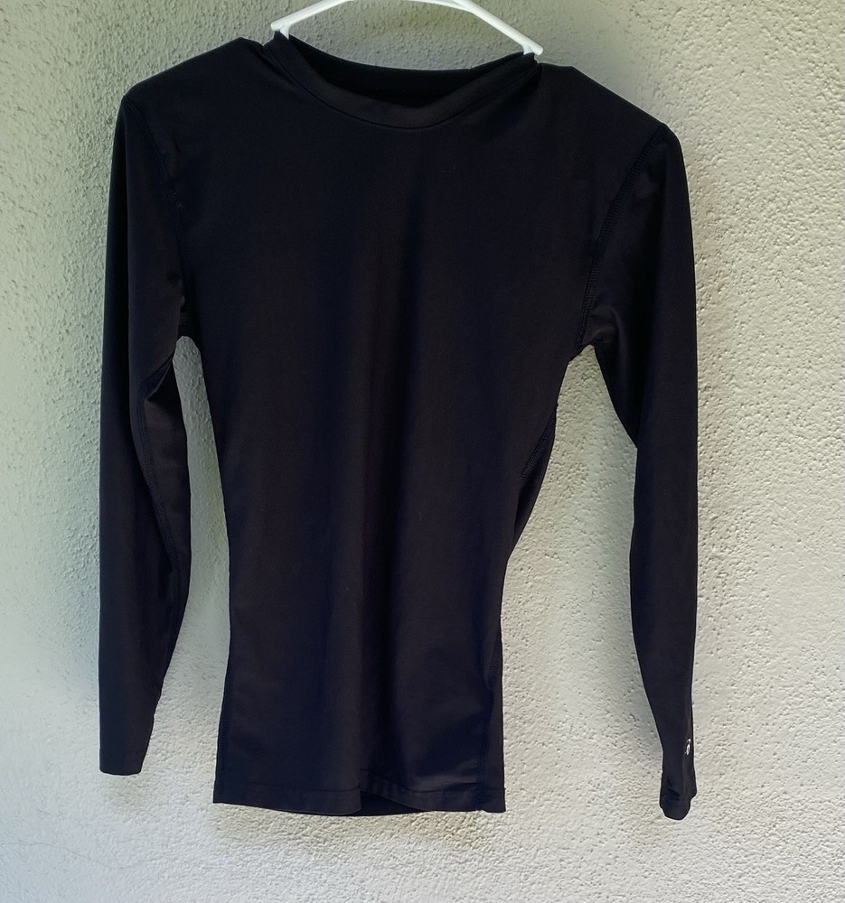 Badger Sport Stretch Lightweight Long Sleeve Athletic T-Shirt Black S