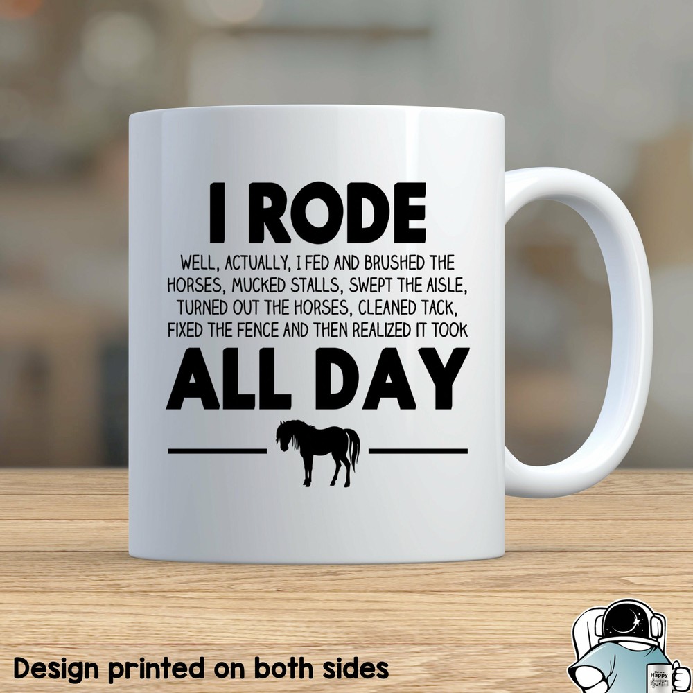 Funny Horseback Riding Mug - Perfect Gift for Equestrian Lovers