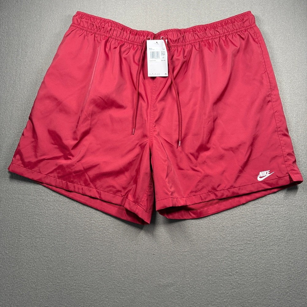 Nike Woven Flow Shorts Mens XXL University Red Above Knee Standard FN3307-677