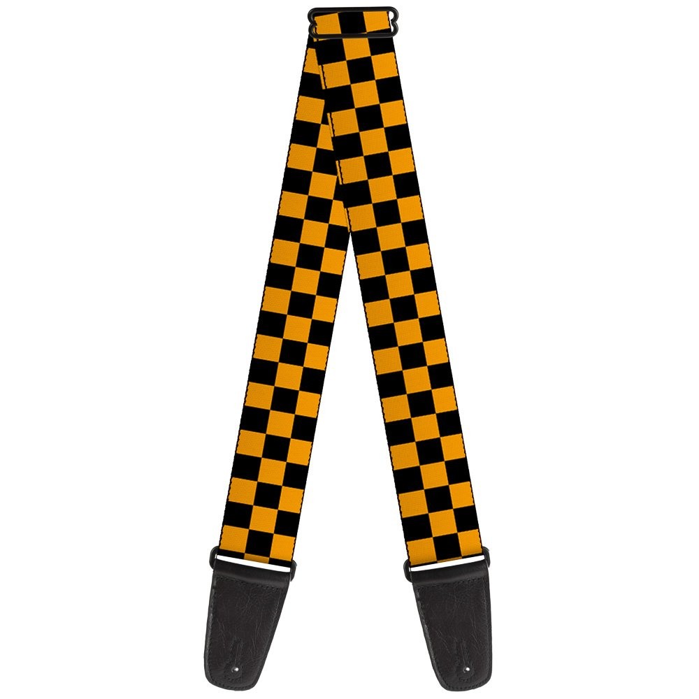 Guitar Strap - Checker Black/Gold ACC NEWAnother great item from Rarewaves USA | Free delivery!