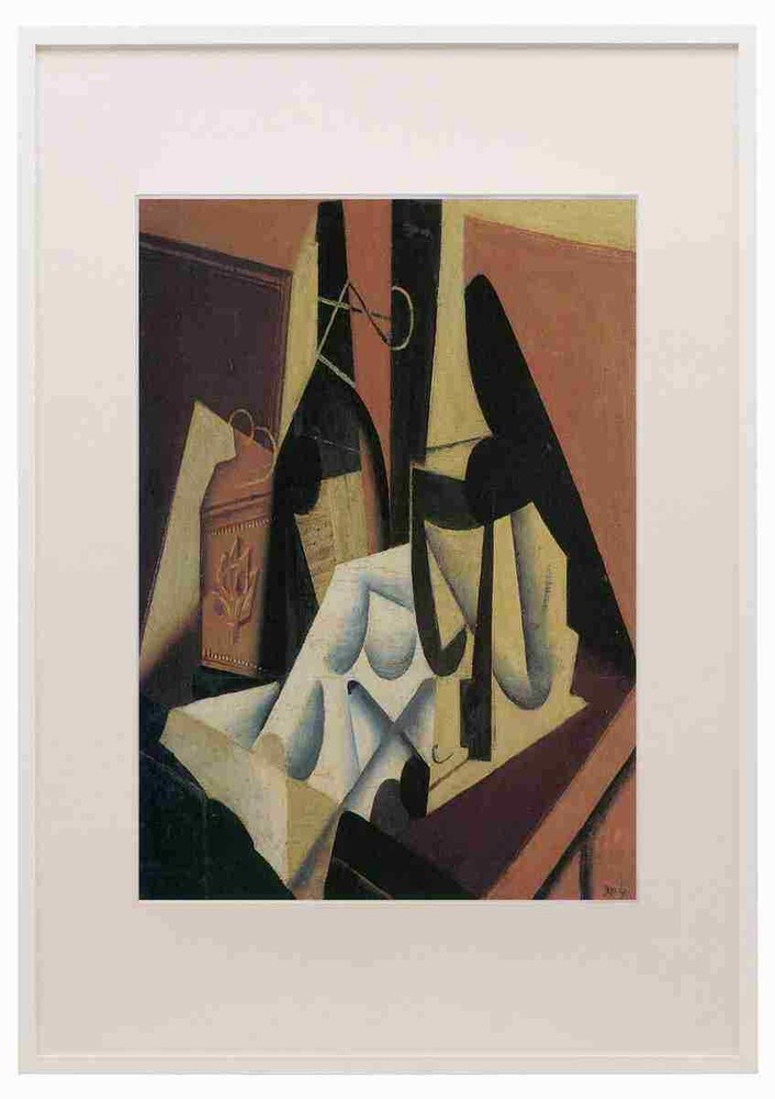 Juan Gris Abstract Art Still Life White Tablecloth Framed Print A3 A4-image