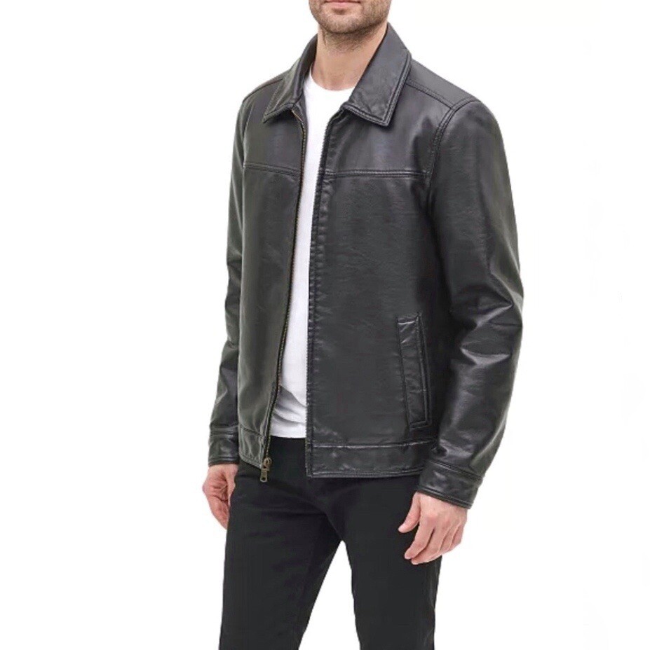 Tommy Hilfiger Men's Premium Finish Dark Brown Jacket Size S on Sale $195