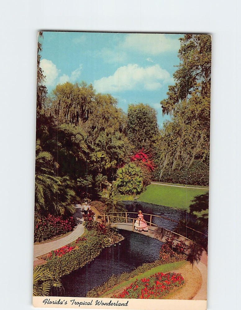 Postcard Scenic View in Cypress Gardens Florida USA