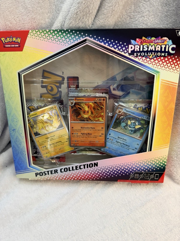 Pokemon TCG SV8.5 Prismatic Evolutions Poster Collection Box Factory Sealed