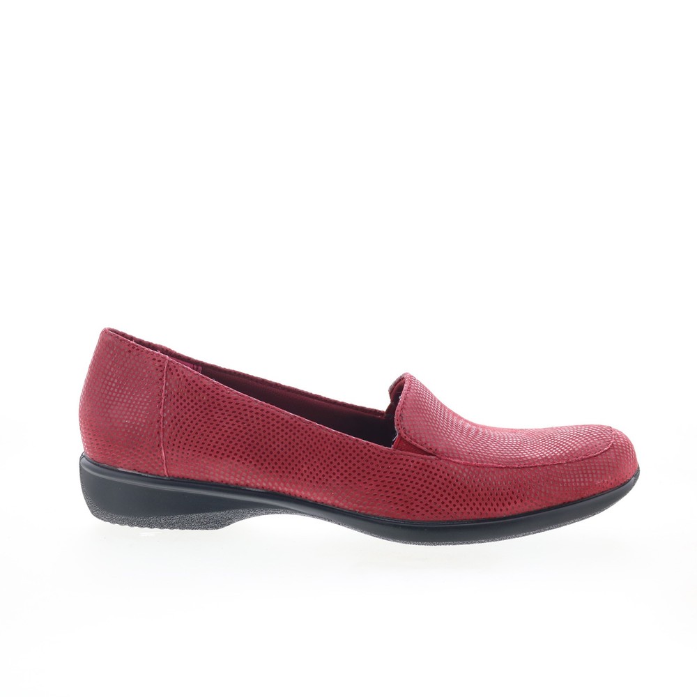 Trotters Jenn Mini Dots T1365-612 Womens Red Suede Loafer Flats Shoes 5.5