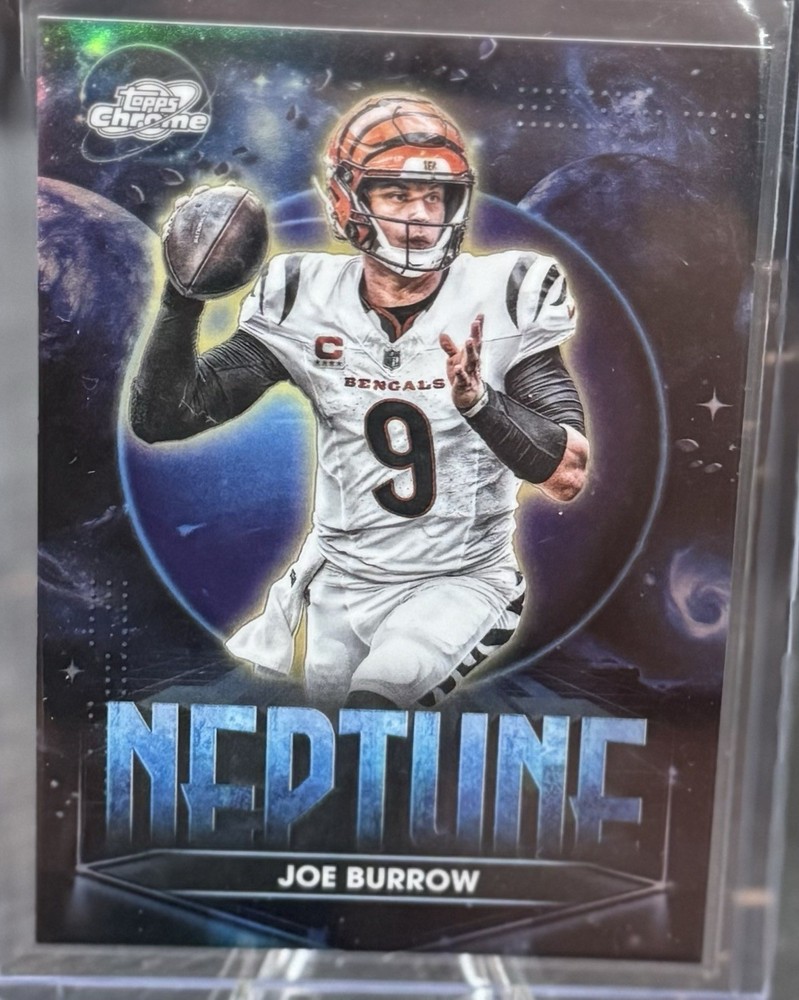 2025 Topps Cosmic Chrome Joe Burrow Neptune PPN-JB SSP Planetary Pursuit *Rare*
