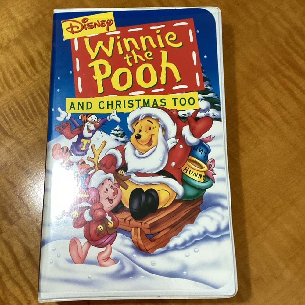 Disney Winnie The Pooh And Christmas Too, 1991 Vhs