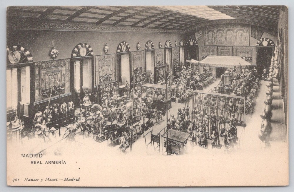Madrid Spain Real Armería Royal Armory Hauser y Menet Postcard