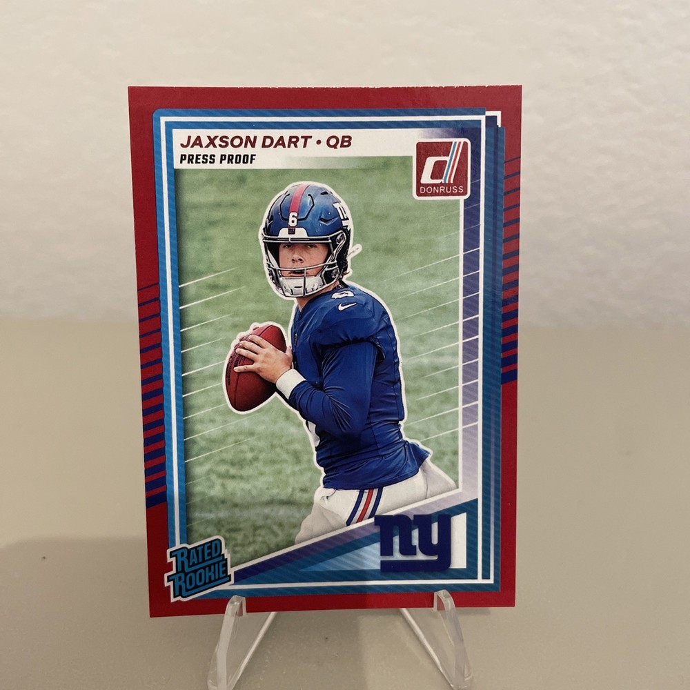 2025 Donruss Jackson Dart #400 Rated Rookie Red Press Proof