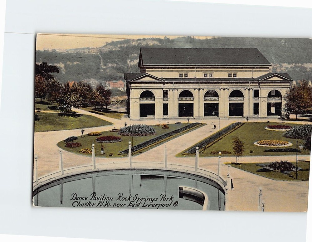 Postcard Dance Pavilion Rock Springs Park West Virginia USA
