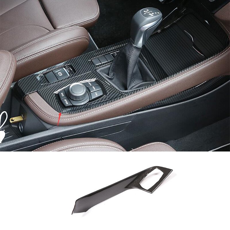 ABS Carbon Fiber Center Console Trim for BMW X1 X2 2018-2021-image