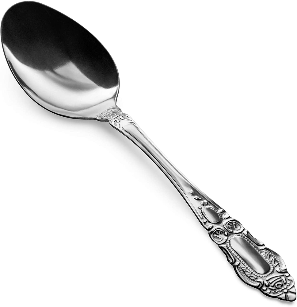 12 Pieces Dinner Spoons, Food Grade Stainless Steel Spoons, 7.5 Inches, Flatware