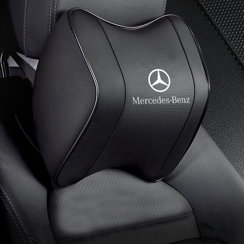 For Mercedes Benz Car Seat Headrest Memory Foam Neck Pillow Car Accessories