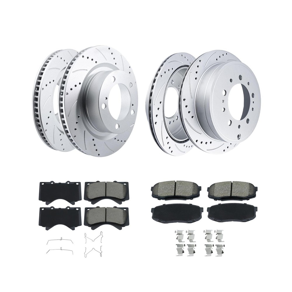 Brake Kit Compatible With 2007-2021 Toyota Tundra, 2008-2022 Sequoia, 2016-20...