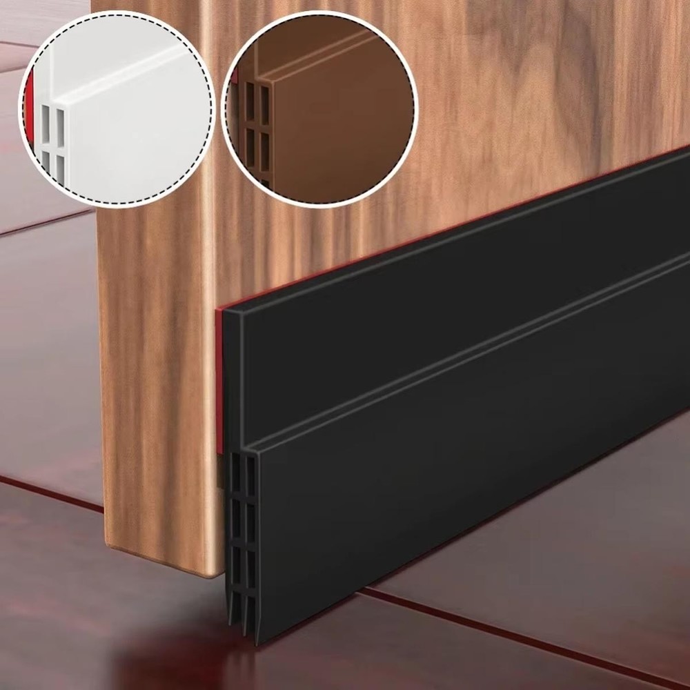 2Pack Door Draft Stopper Insulator Door Sweep Weather Stripping Noise Stopper