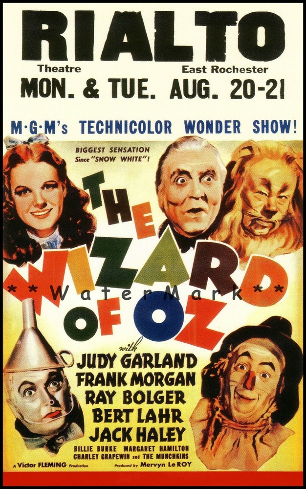 Rialto Theater presents The Wizard of Oz 1939 classic musical in East Rochester