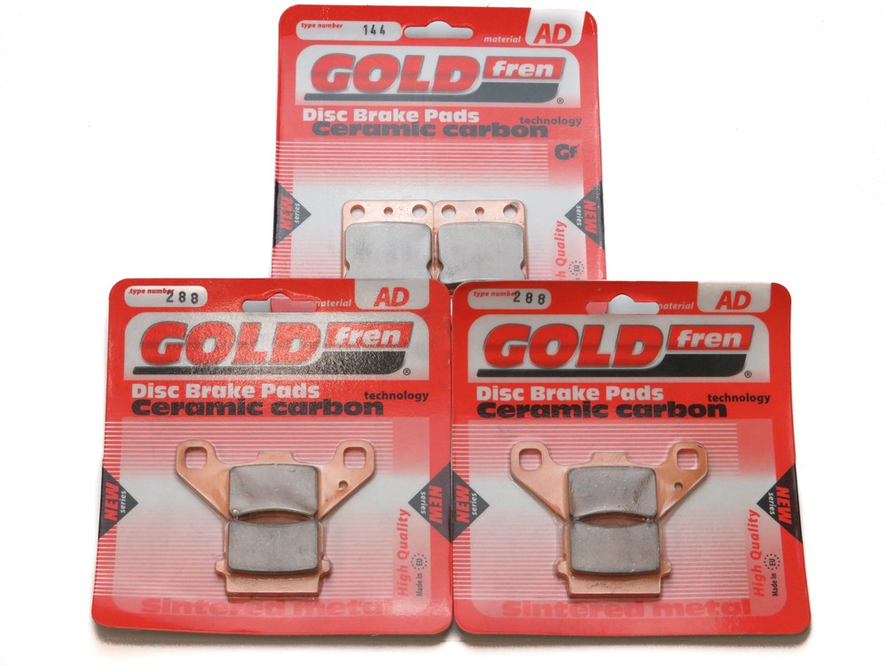Front & Rear Brake Pads Set for Quadzilla XL 300 Complete Bike