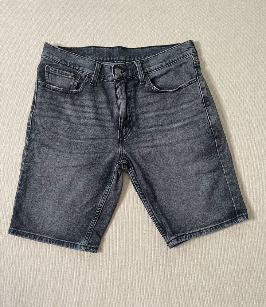 Levi's 511 Skinny Jeans Denim Shorts Men Gray Wash, Size 32