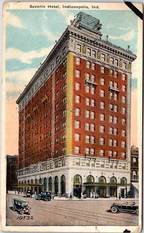 Postcard HOTEL SCENE Indianapolis Indiana IN m/09 AM7810