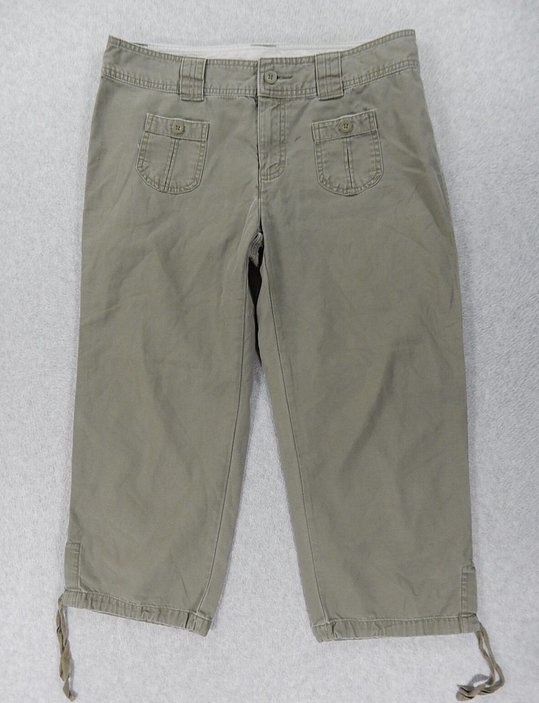 North Face A5 Capri Hiking Pants Womens Size 12 Green Travel Ready