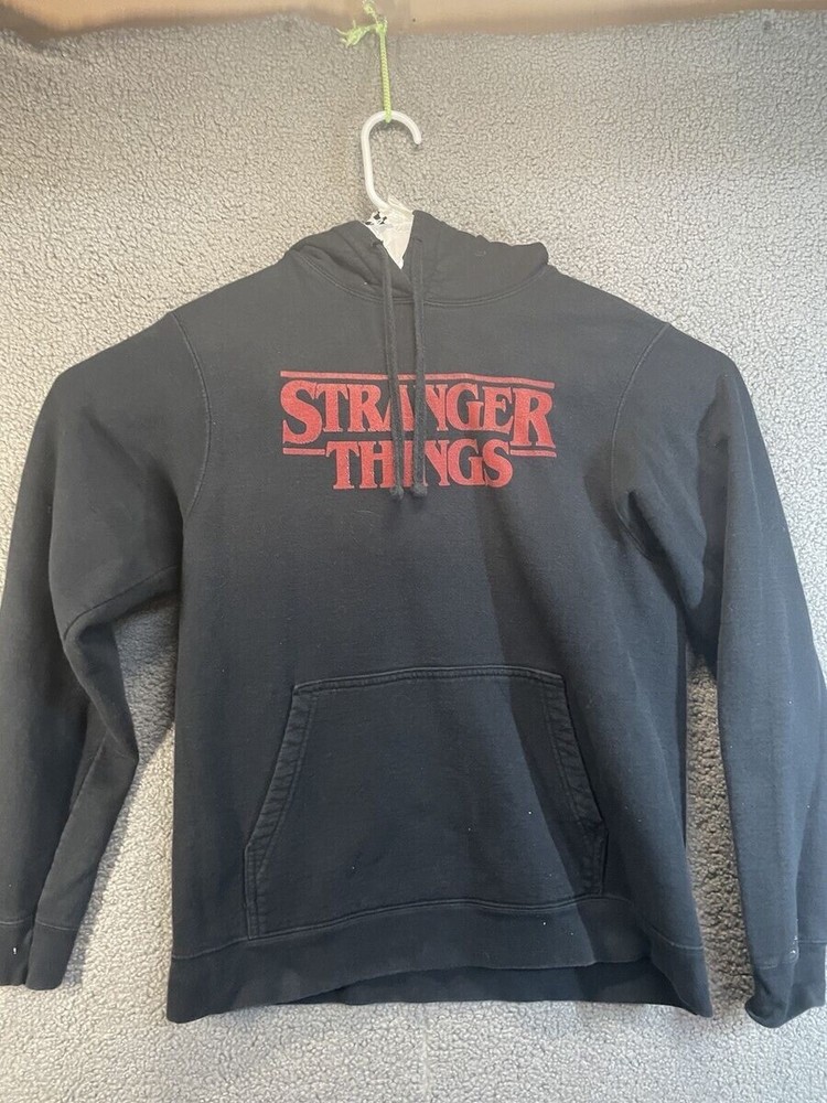 Stranger Things Grey Medium Hoodie Netflix TV Show Sweatshirt