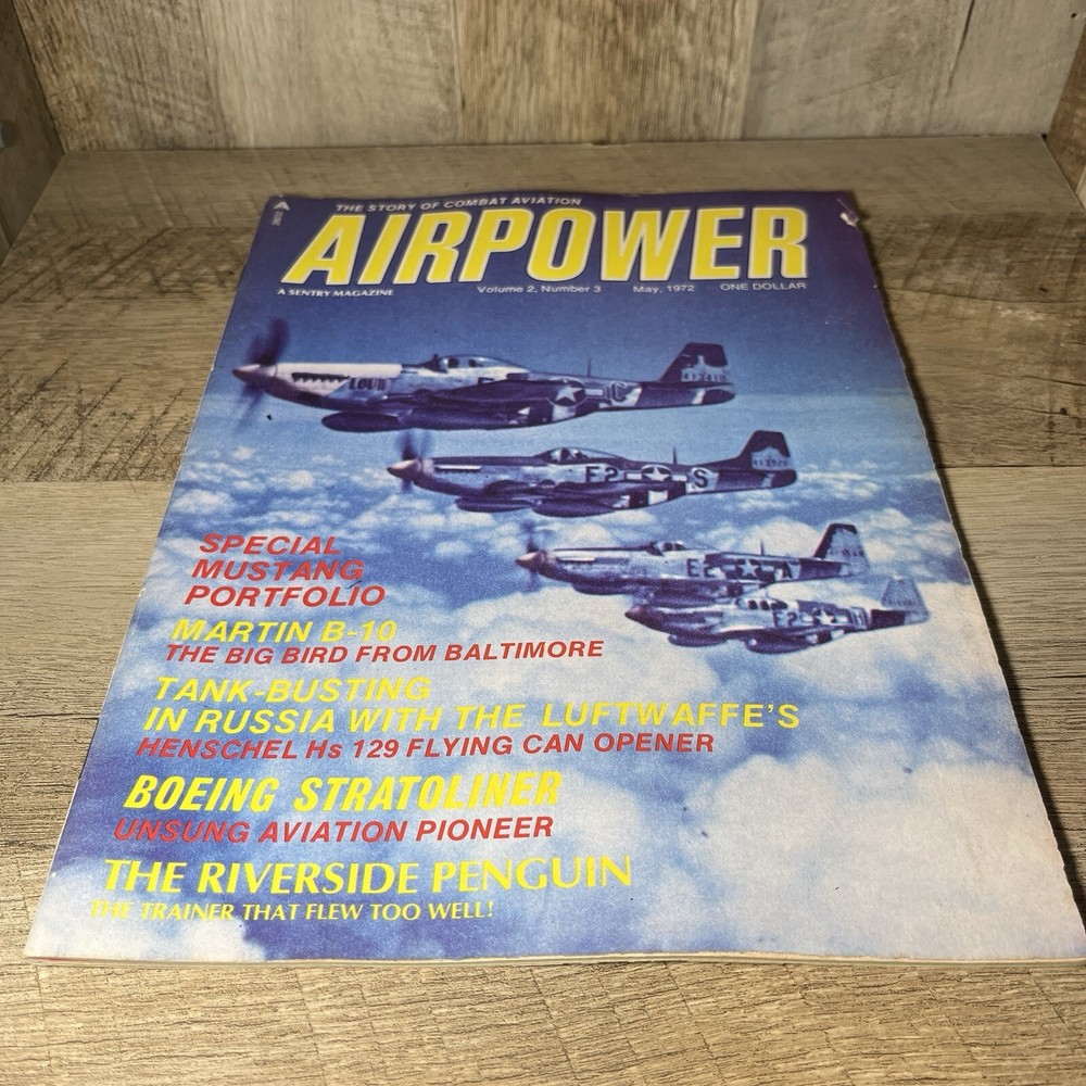 ⭐️ Airpower Magazine May 1972 Vol. 2  #3 Martin B10, Boeing Stratoliner VINTAGE
