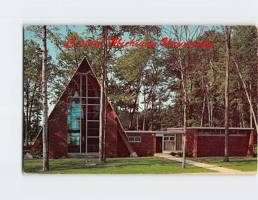 Postcard Religious Center Central Michigan University Mt. Pleasant Michigan USA