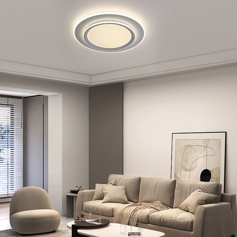 Modern 76W Round LED Acrylic Ceiling Lamp for Bedroom or Living Room Chandelier