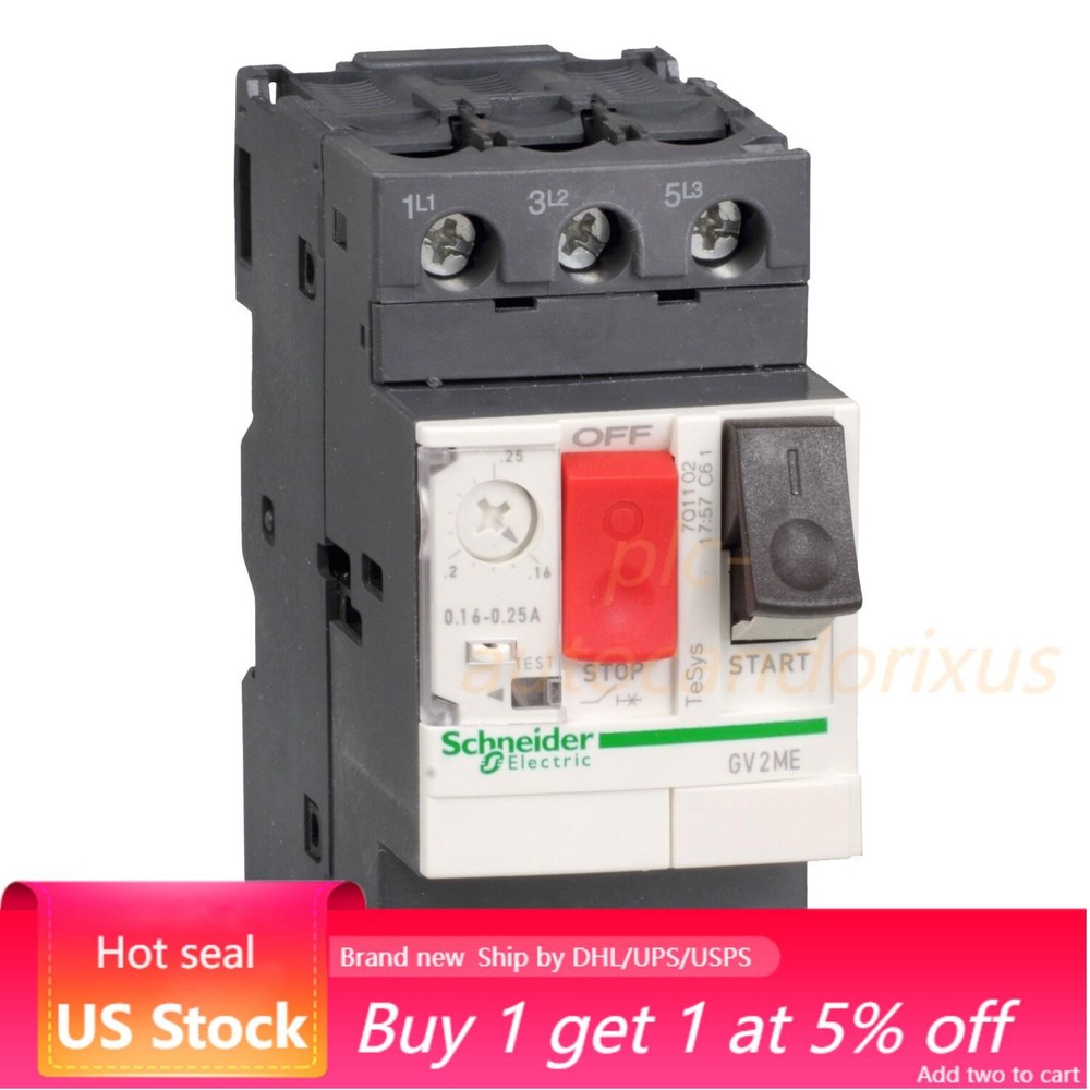 Schneider NEW GV2ME07 Circuit breaker-thermal-magnetic 1.6..2.5A US Free TAX