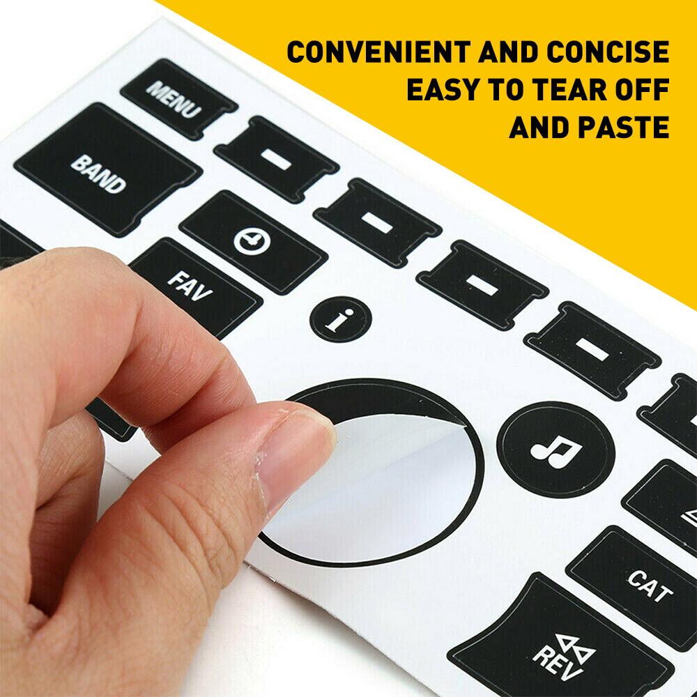 A/C Control &Radio Dash Button Repair Kit Decal Stickers For Chevrolet GMC Tahoe