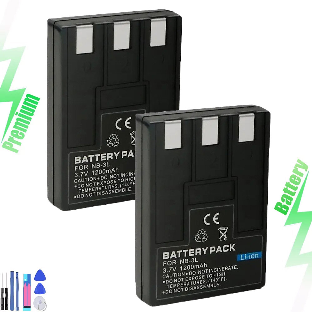 1x 1200mah Battery for Canon NB-3L PowerShot SD10 SD100 SD110 SD20 SD500 SD550
