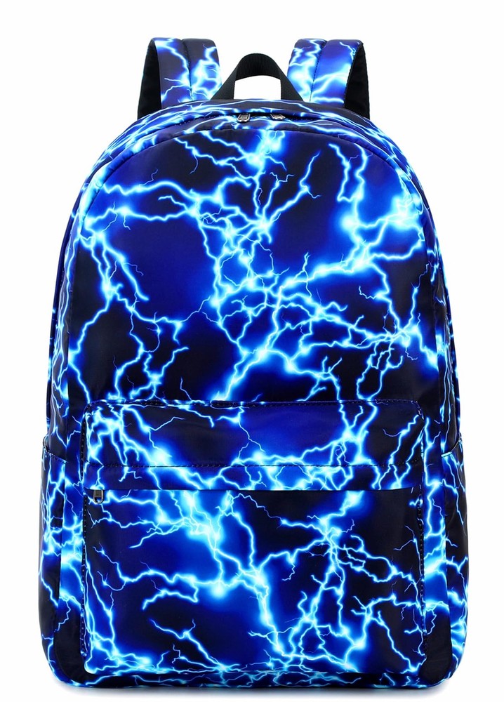 Boy School Backpack Elementary Middle Lightning Bookbag Laptop Teenager Water...
