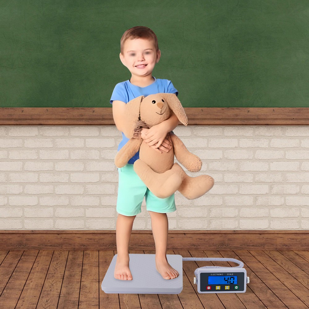 Medical Grade Floor Scale Digital LCD Display Slimline Scale Pet Weight Scale