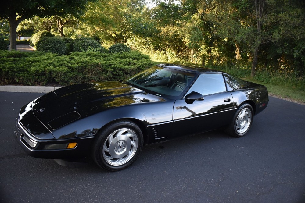 1992 Chevrolet Corvette black | POSTER 24 X 36 INCH | classic car
