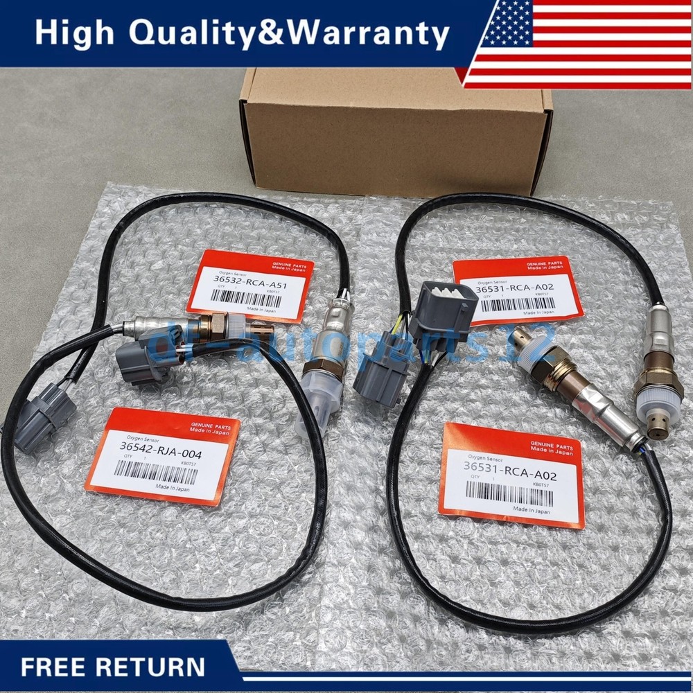 New 4×Oxygen Sensor For Honda Accord Odyssey Pilot Ridgeline Acura FREE SHIP