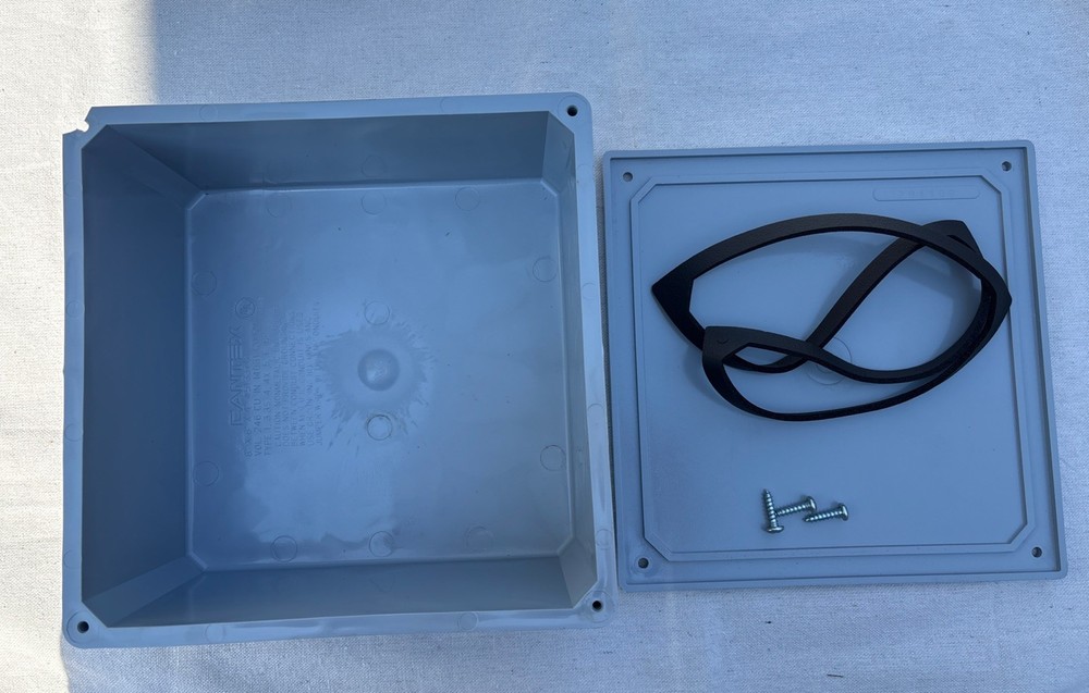 Cantex 5133712 Electrical Box, Surface Mount Box Type, 8 x 8 x 4 in. See Detail
