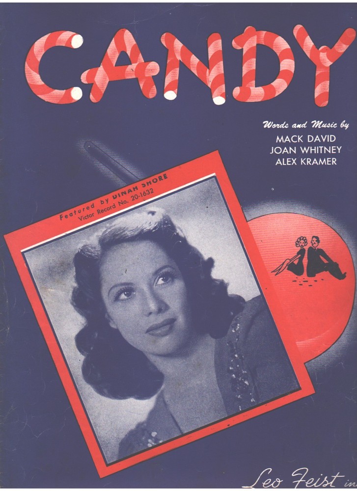 Lot 1941 1944 Dinah Shore Candy I'll Walk Alone Along Navajo Trail Sheet Music