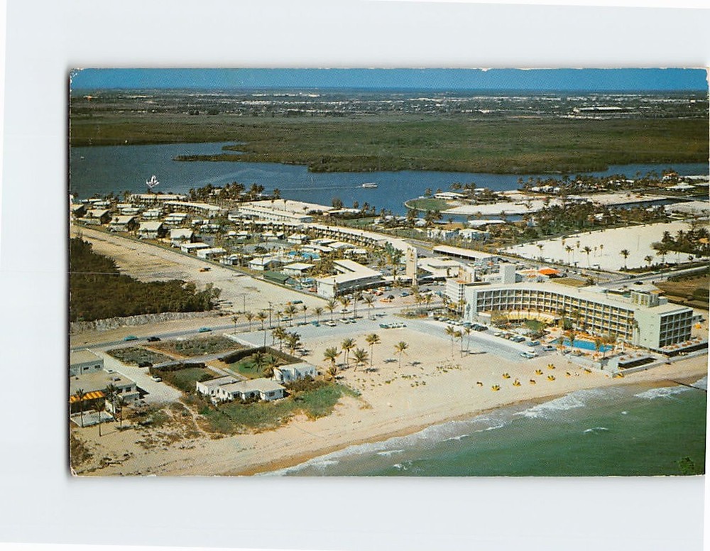 Postcard The Golden Gate Hotel Motel Cottages Apartments Miami Beach Florida